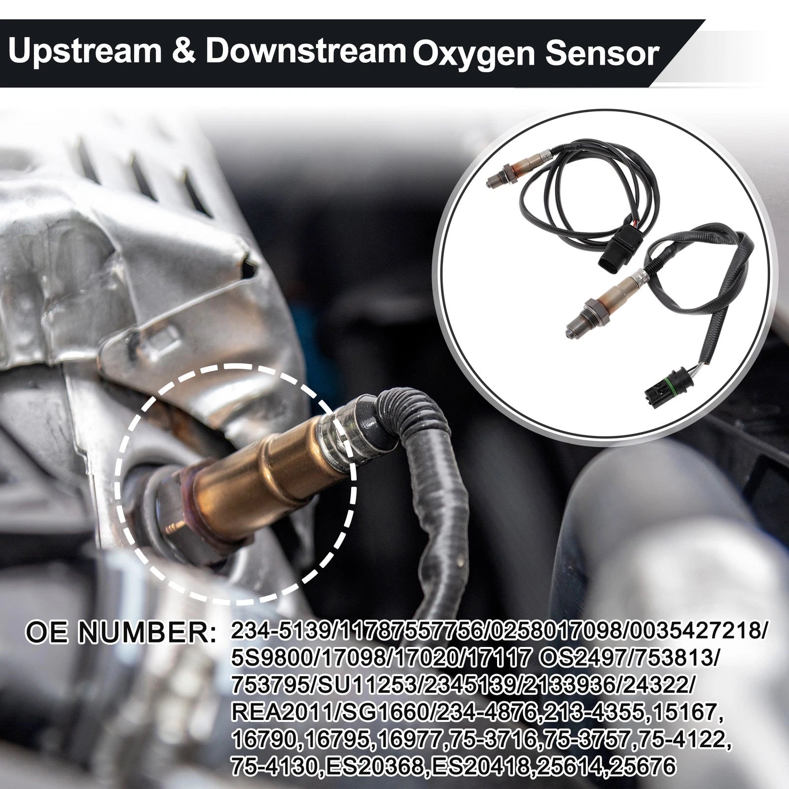 Upstream & Downstream Oxygen Sensor for BMW 128i L6 3.0L (2013-2018) 234-5139