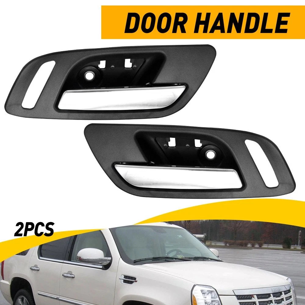 Door Handle Set of 2 for Silverado 1500 (2007–2013) Black Housing Inner