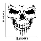 Skull Military Invasion Star Hood Sticker for Car (-)