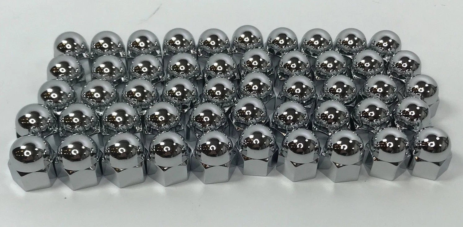 Chrome Acorn Nut Covers Full Set for Flathead Ford V8 (1932–1953)