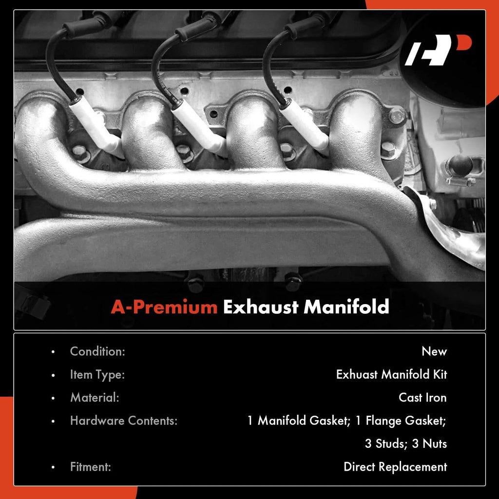 Exhaust Manifold with Gasket for Chevy W3500 W4500 GMC P3500 (1995–2009)