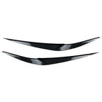2 Pcs Carbon Fiber Look Headlight Eyelid Trim for BMW X1 (2016–2020)