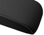 Leather Console Lid Armrest Cover for Honda Element (2007–2011) Beige Stitch