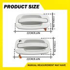 Door Handle Pair for Chevrolet Silverado GMC Sierra (1999–2007) - Olympic White