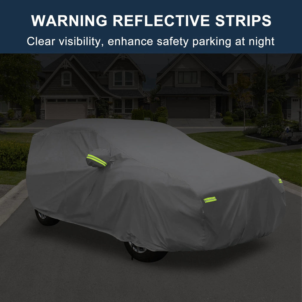 Waterproof Car Cover with Hook for Suzuki Alto (375x148x143cm)