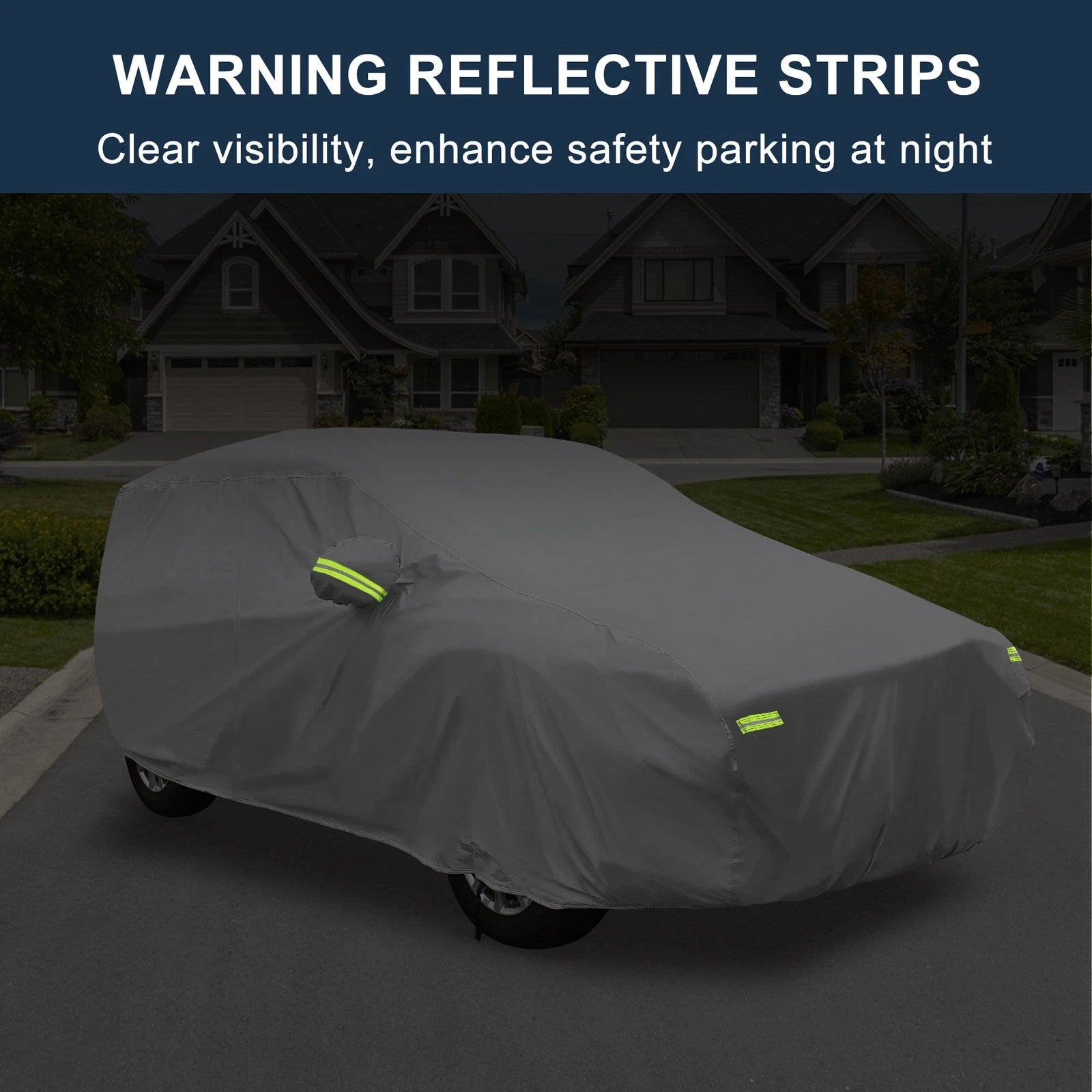 Waterproof Car Cover with Hook for Suzuki Alto (375x148x143cm)