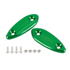 Mirror Block Off Plates Green for Kawasaki Ninja 250 300 400 650 (2013–2022)