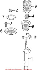 Front Suspension Strut Mount 31306880438 for BMW (2000–2006)