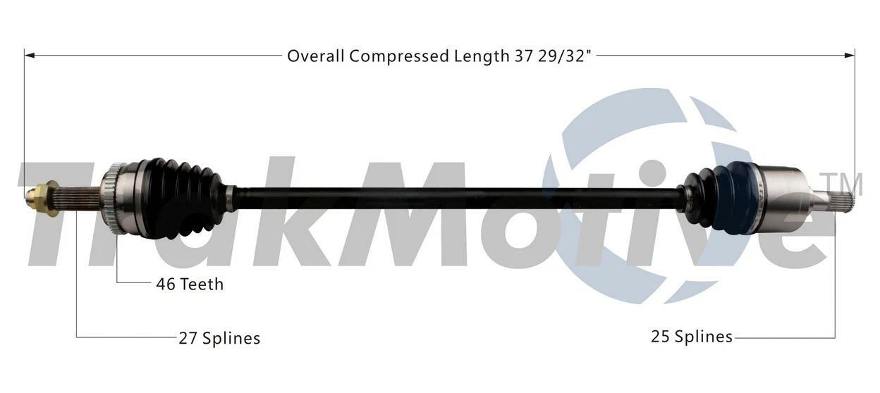 Front Right CV Axle Shaft for Kia Soul (2017–2018)