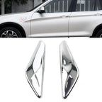 Set of 2 Chrome Front Side Fender Finishers for BMW X3 F25 (2009–2017) X4 F26 (2013–2018)