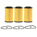 Set of 3 Engine Oil Filters for Hyundai Kia V6 (StdAsp GAS)
