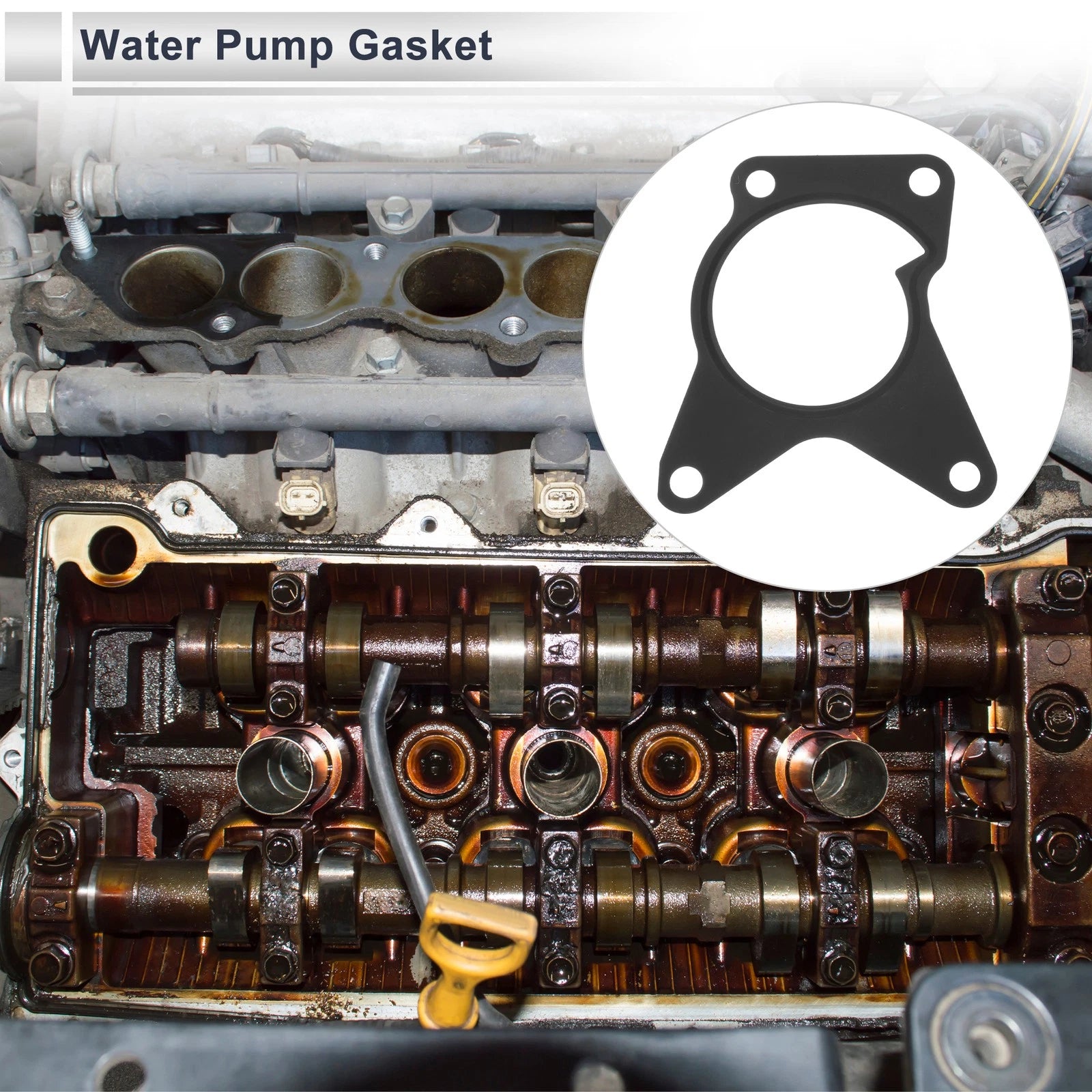 Water Pump Gasket No. 21014EN200 for Nissan Cube (2011–2014) Rubber 1Pc