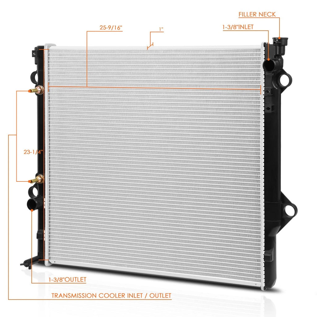 Aluminum Cooling Radiator for Toyota 4Runner/FJ Cruiser (2003–2014) DPI-2580