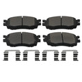 Set of 4 Front Ceramic Brake Pads for Hyundai Accent/Kia Rio (2006–2011) D1156