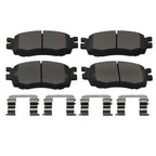 Set of 4 Front Ceramic Brake Pads for Hyundai Accent/Kia Rio (2006–2011) D1156