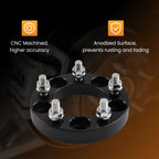 Pair 25.4mm Wheel Spacers for Ford Explorer Ranger (1982–2019) 5x114.3mm 82.5mm