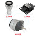 3Pcs Engine Motor Mounts for Ford Focus (2000–2004) 2.0L