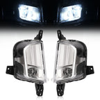2X Clear LED Front Bumper Fog Lights for Ford Edge (2019-2024)