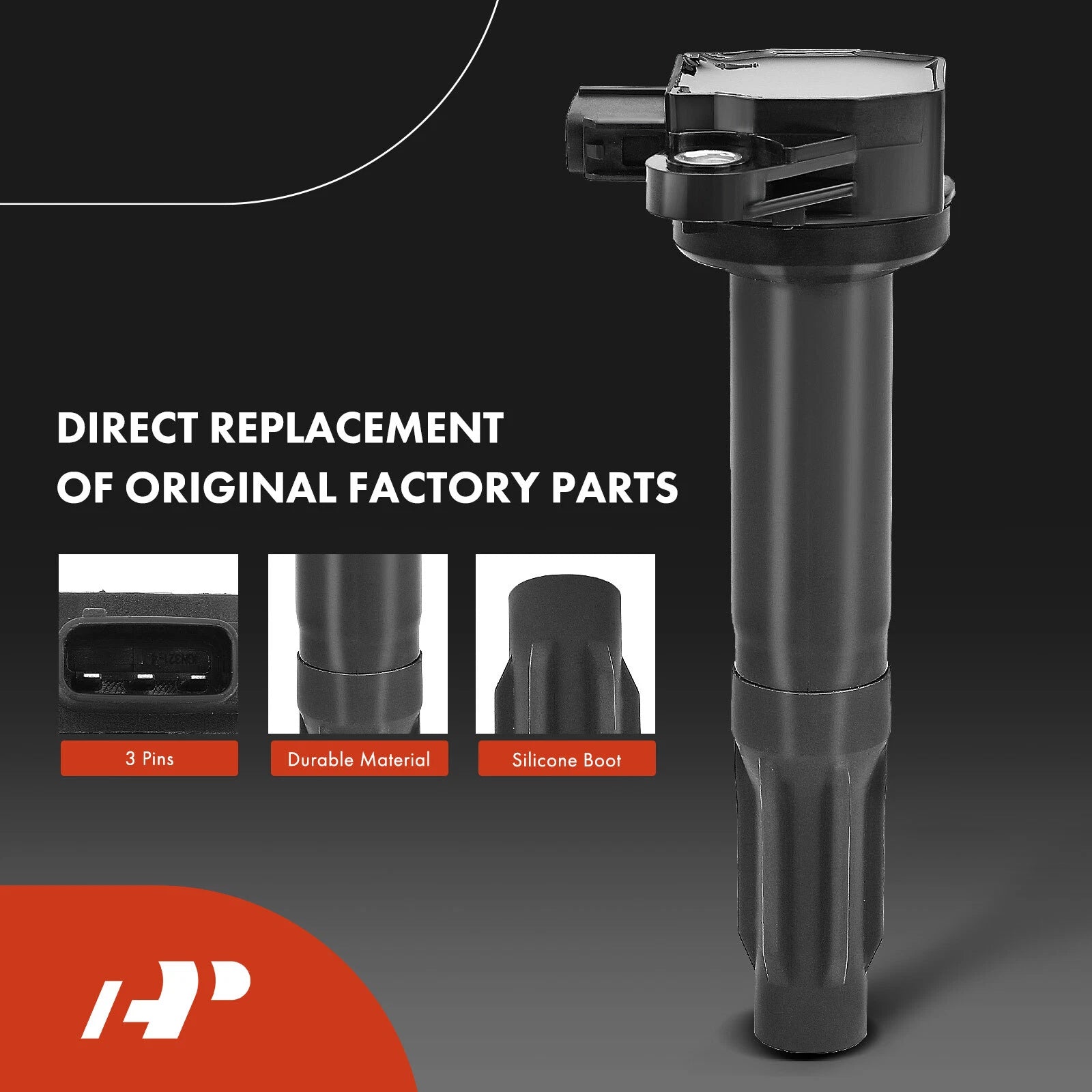 Set of 4 Ignition Coils & 4 Iridium Spark Plugs for Subaru Legacy (2010–2012)