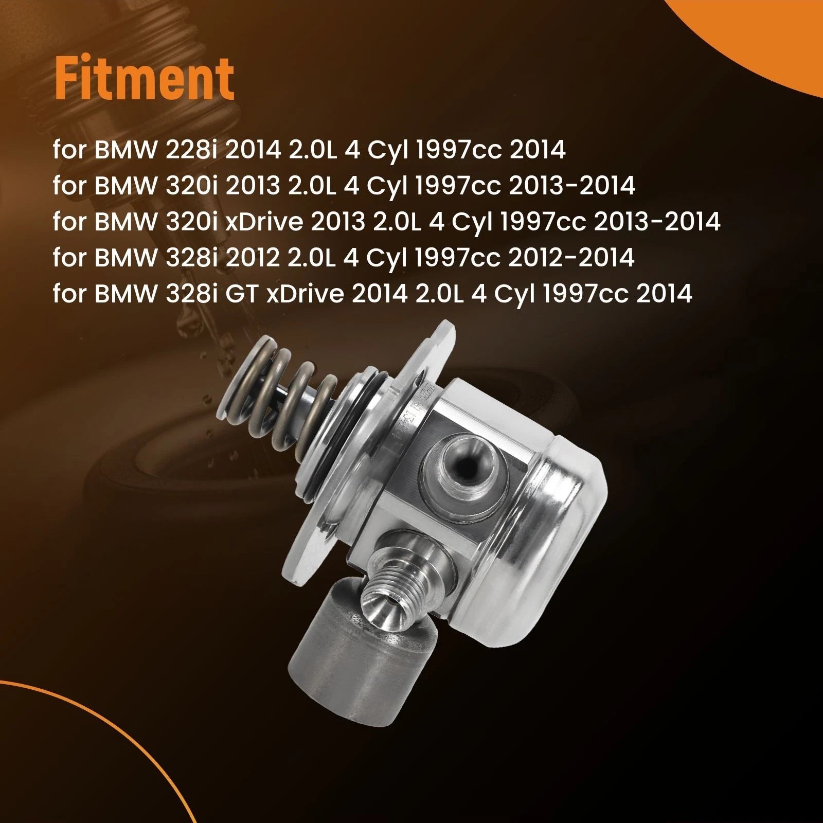 High Pressure Fuel Pump for BMW F30 F31 F32 F33 328i 428i 528i (2012–2014)