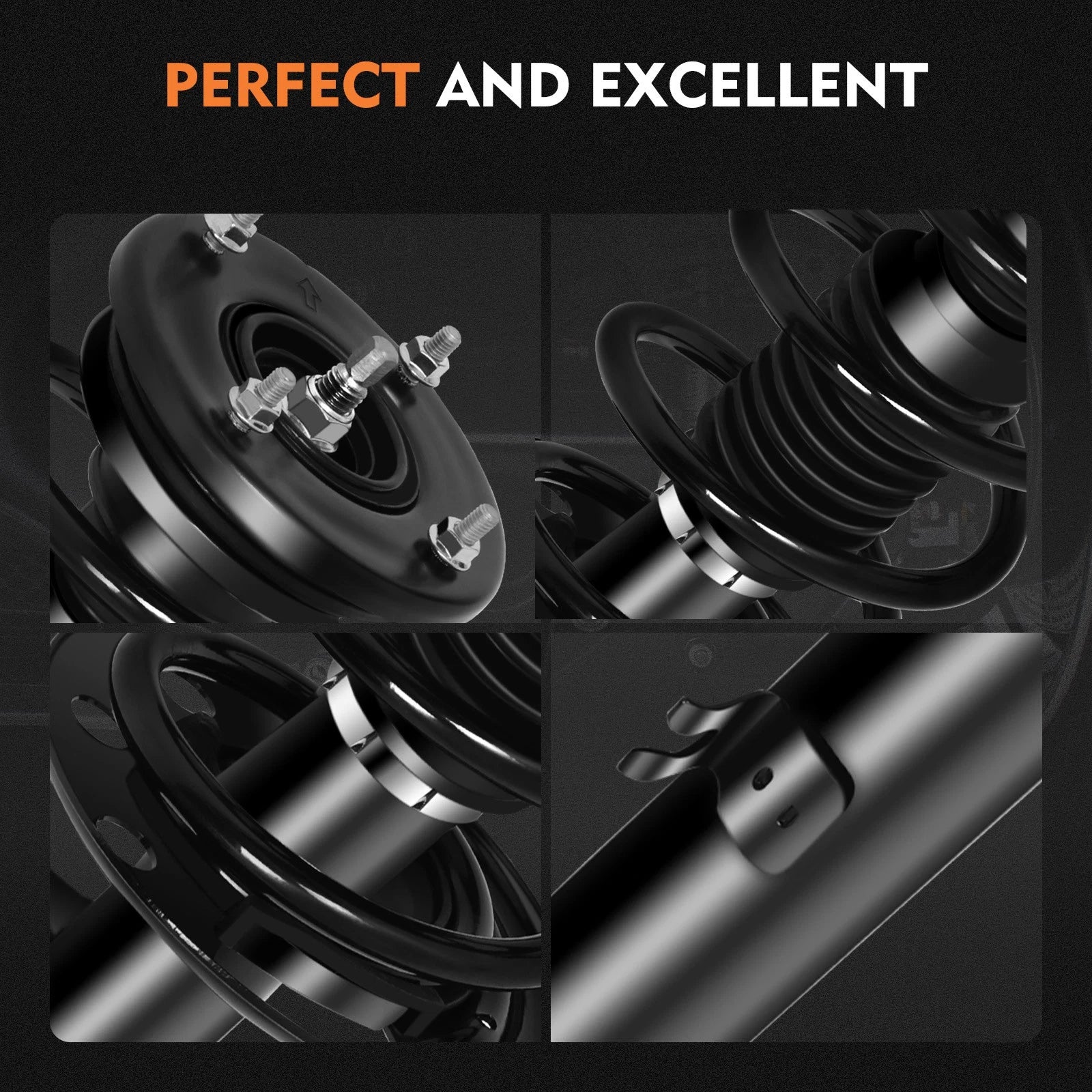 2X Front Complete Struts & Shocks for Ford Taurus AWD (2010–2011)