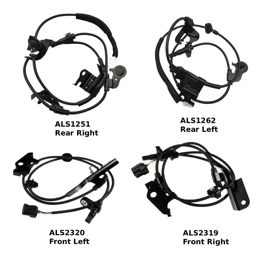 ABS Wheel Speed Sensor Set for Toyota RAV4 (2006–2013) ALS2319 ALS2320 ALS1251 ALS1262