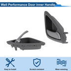 Front Driver Side Interior Door Handle for Chevrolet Sail (2010–2014) Gray Chrome