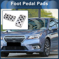Set of 1 Automatic Footrest Pedals Cover for Subaru Legacy (2015–2019) Silver Tone