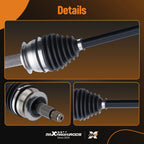 Set of 2 Front CV Axle Shaft Assemblies for Subaru Forester XV (2009-2014)