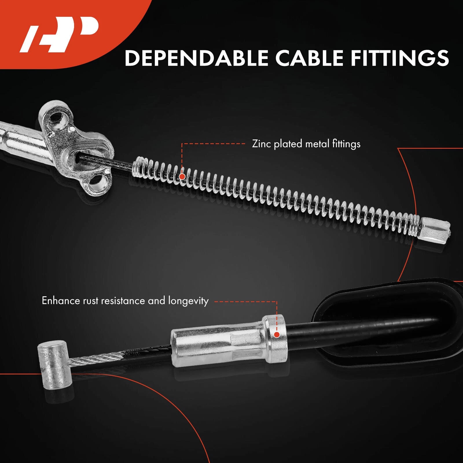Rear LH Parking Brake Cable for Honda Civic (2006–2011)