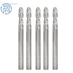 5 Pack 1/8" Carbide End Mill for Various Applications (1/2" Cut, 1-1/2" Overall)
