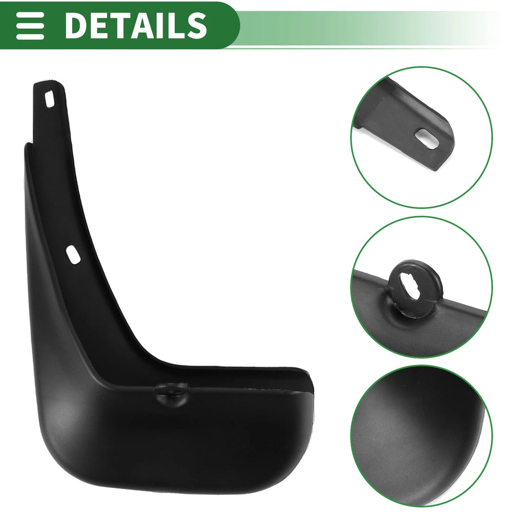 Mud Flaps Splash Guards for Hyundai Verna (2010–2014) W/ Mount Accessories