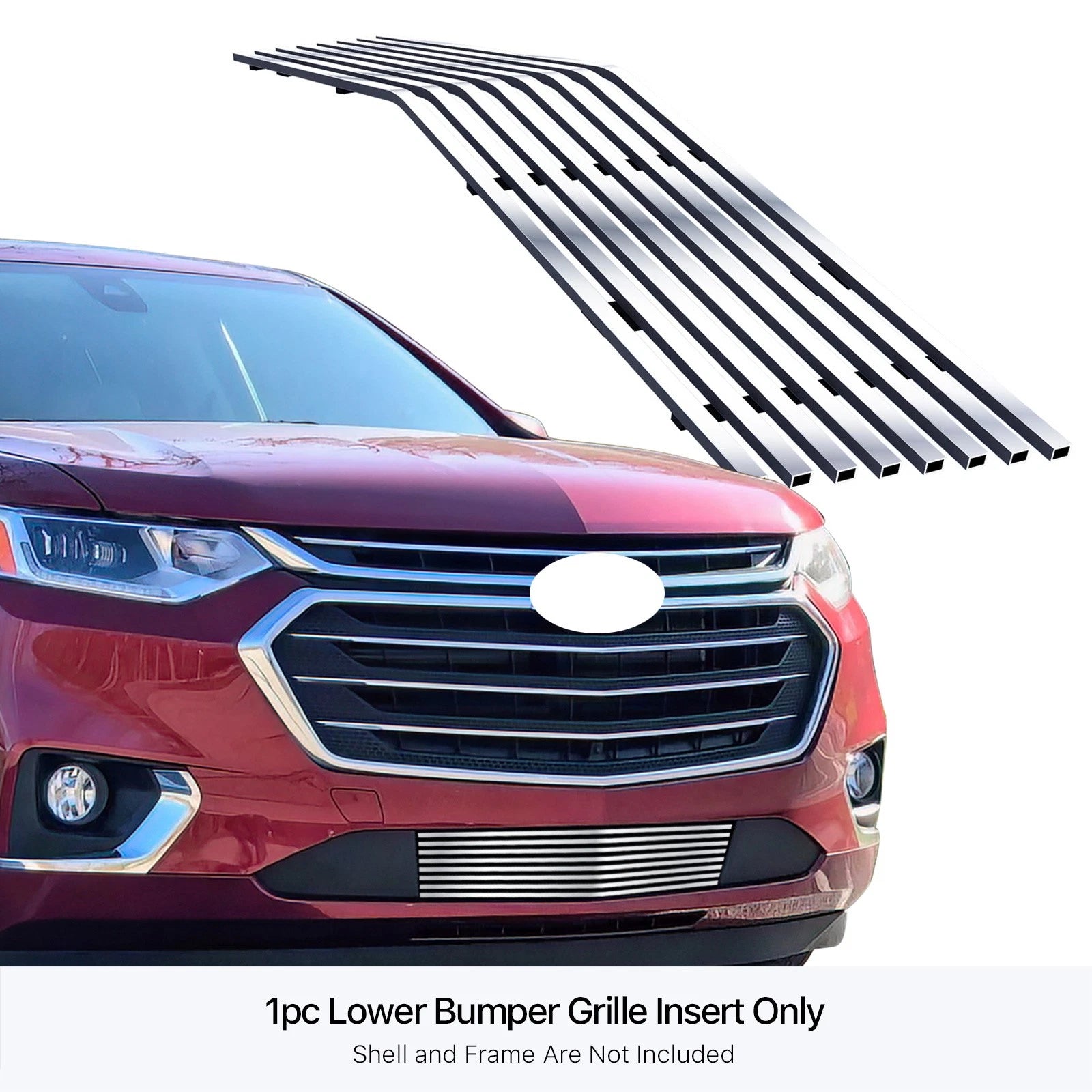 Stainless Chrome Billet Grille Insert for Chevy Traverse (2018-2021)
