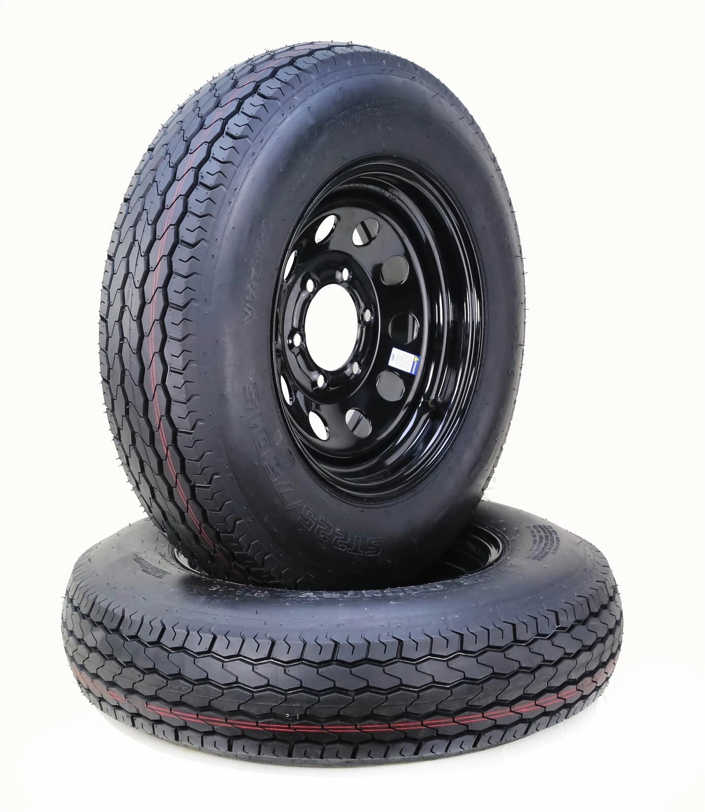 2 Free Country Trailer Tire Rim ST225/75D15 8-Ply D 113L 6 Lug for Trailer