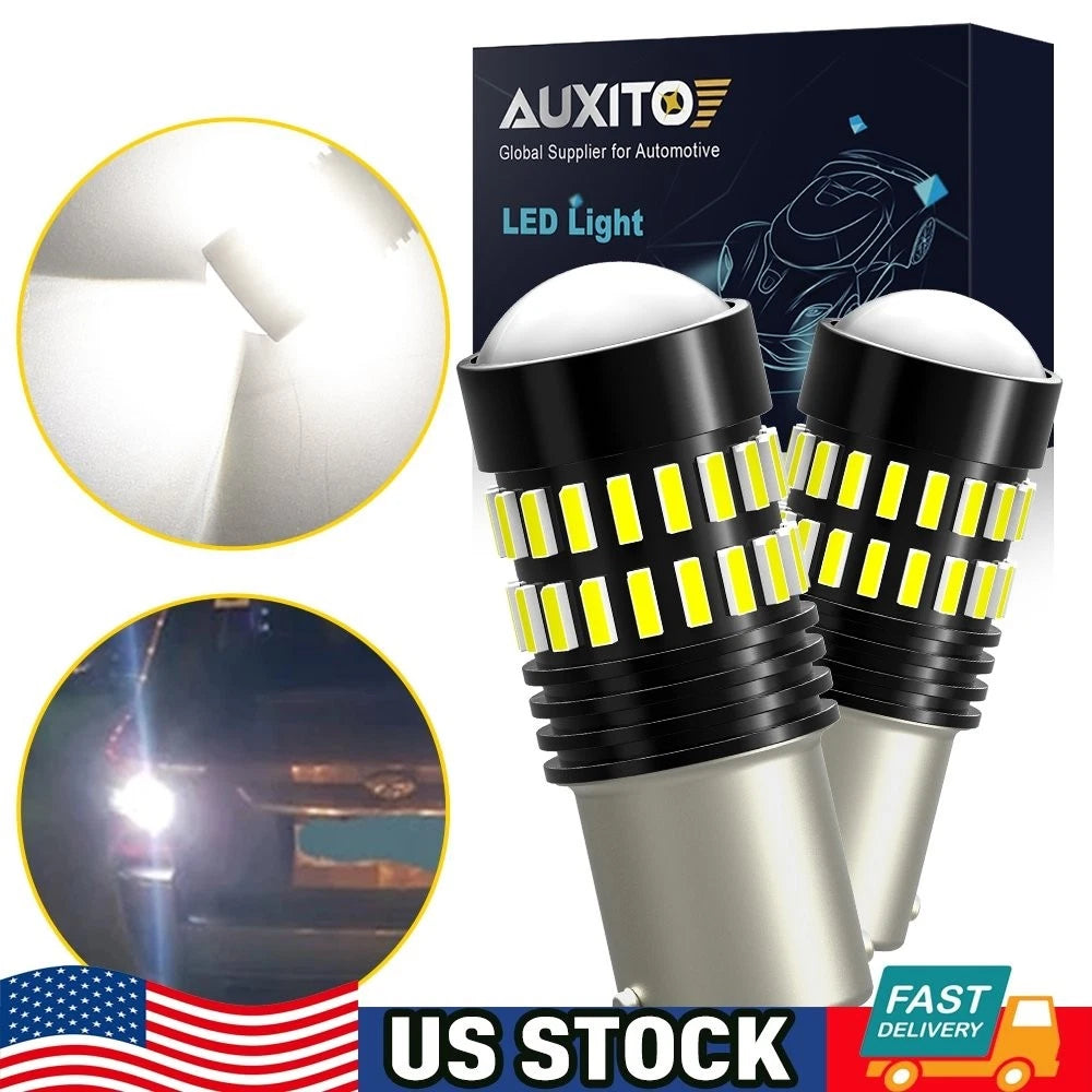 2X 1156 7506 LED Reverse Backup Light Bulbs BA15S for (6000K)