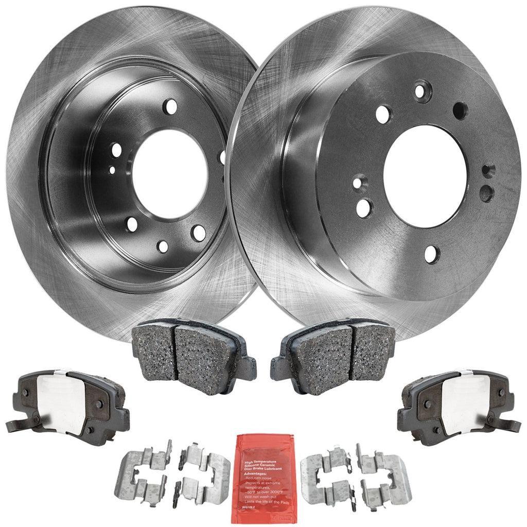Brake Disc and Pad Kit for Hyundai Elantra (2010) - Ceramic Pads