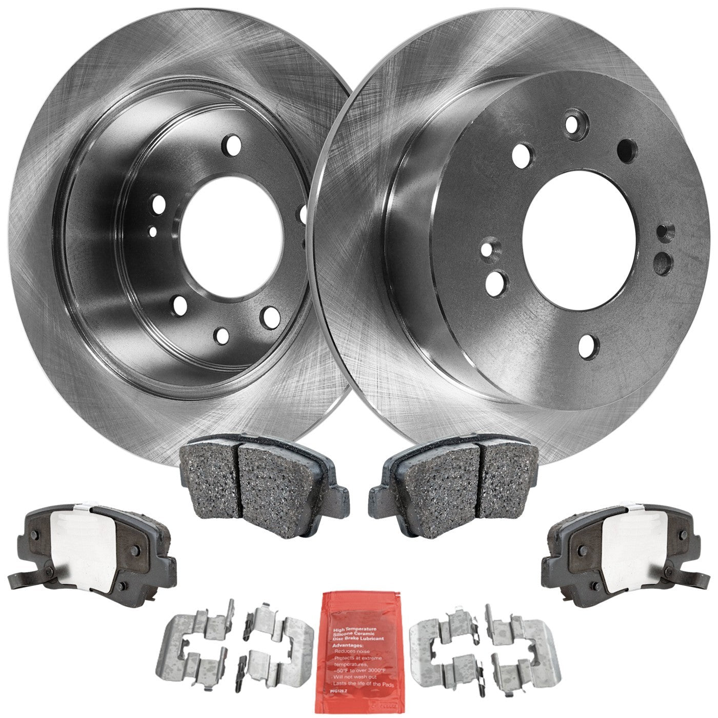 Brake Disc and Pad Kit for Hyundai Elantra (2010) - Ceramic Pads
