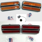 LED Side Marker Light Set Red Amber for Chevy Truck (1968–1972)