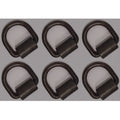 Set of 6 Weld-on 1/2" D Rings for Flatbed Truck Trailer Cargo