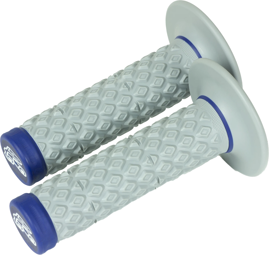 Renthal MX Dual Grips for Motorcycle (Comfort, Soft/Firm, Blue)