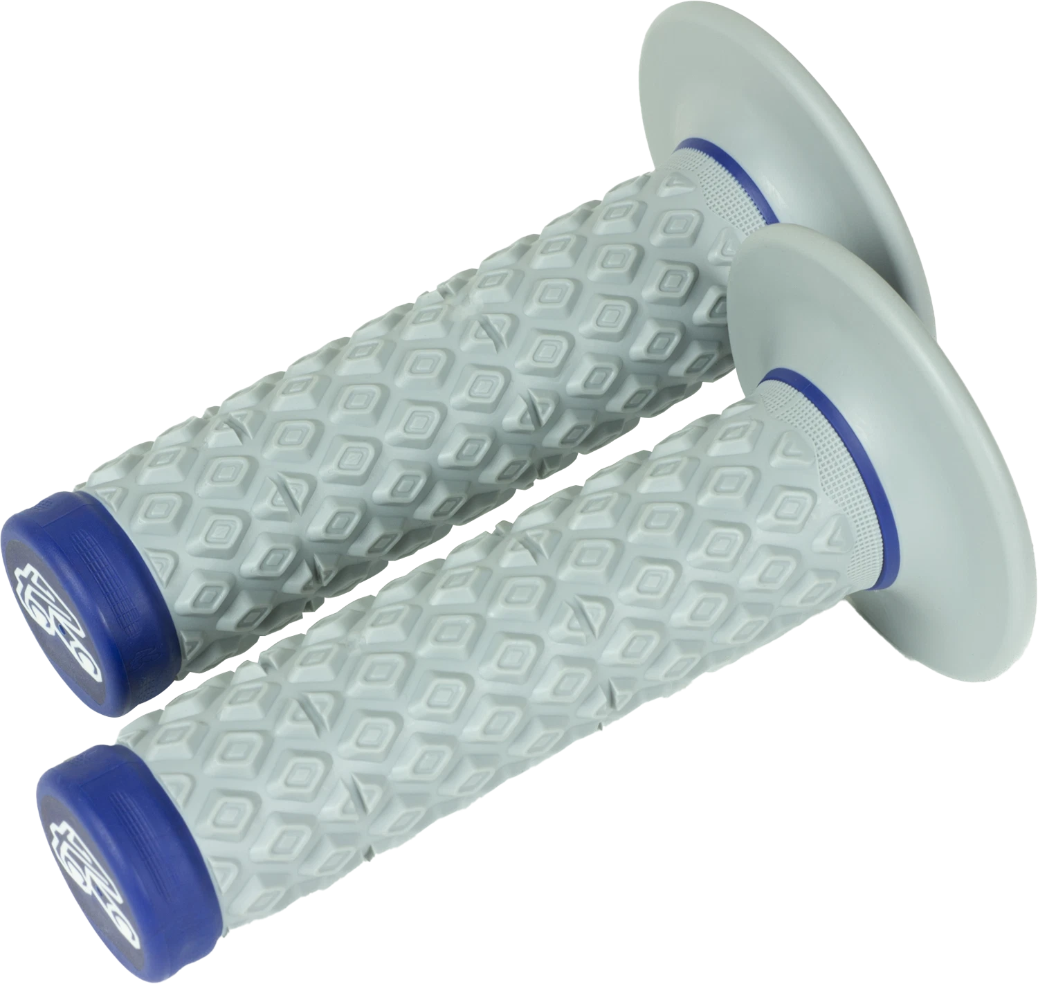 Renthal MX Dual Grips for Motorcycle (Comfort, Soft/Firm, Blue)
