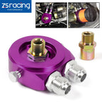 Oil Filter/Cooler Sandwich AN10 Block Adapter Gauge Sensor Plate for Universal