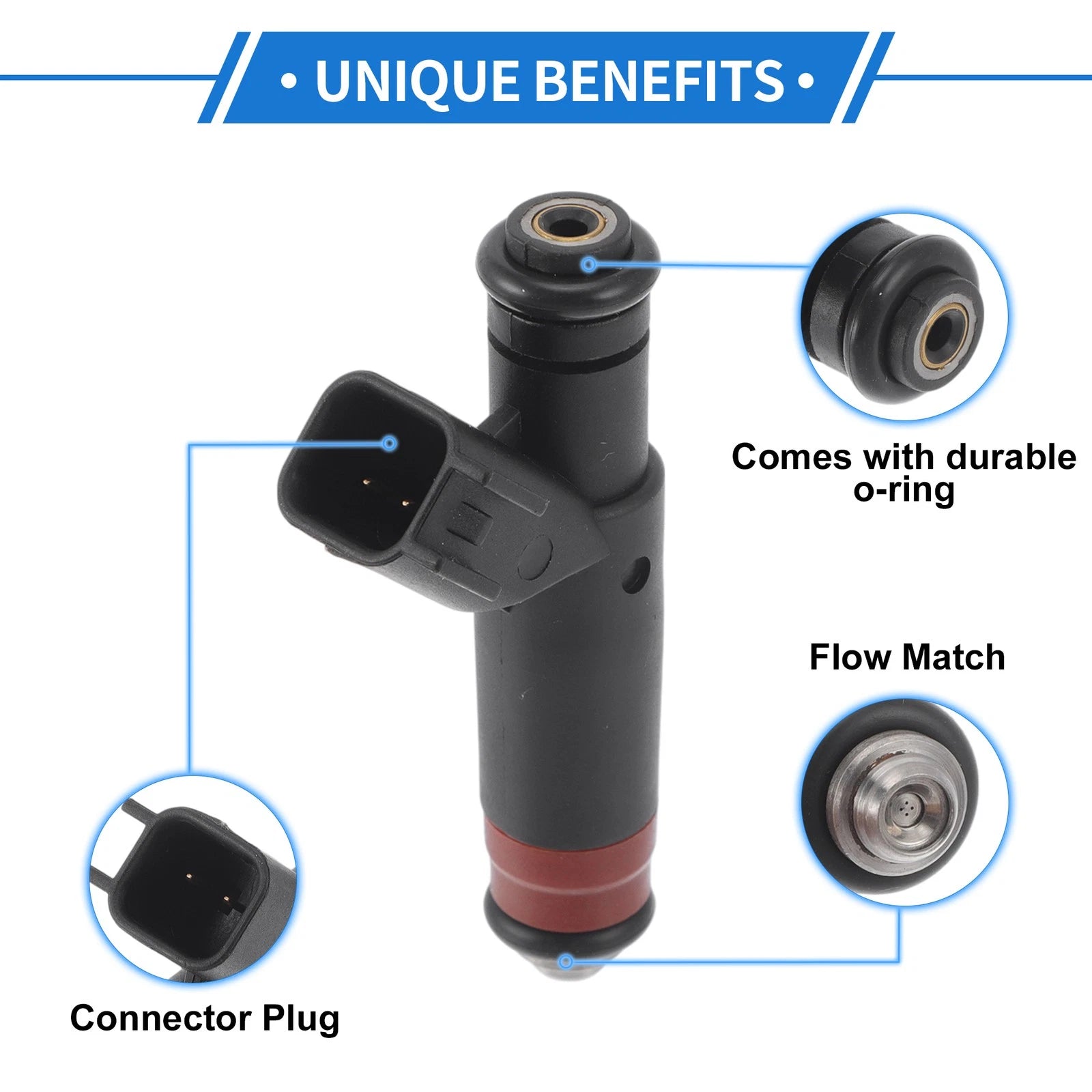 1 Pc Fuel Injector for Ford Taurus 3.0L V6 (2000–2005) No.YF1EF4C