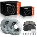 Front Drilled Rotors & Ceramic Brake Pads for Dodge Stratus (2001–2006)