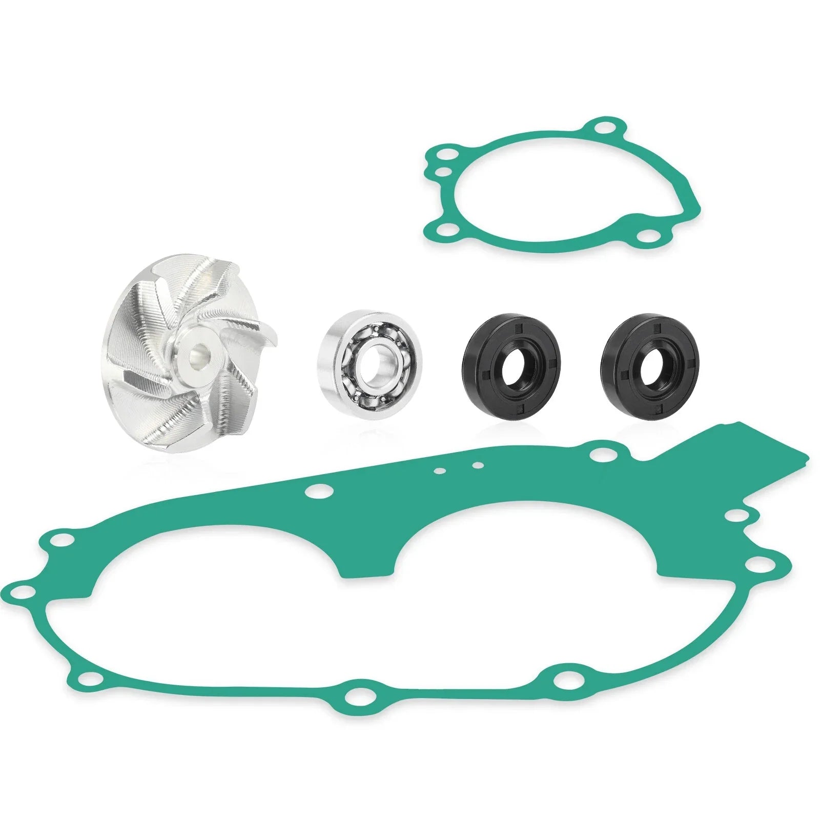 Water Pump Impeller Bearing Seal Gaskets for Polaris Scrambler 400 (1995–2002)