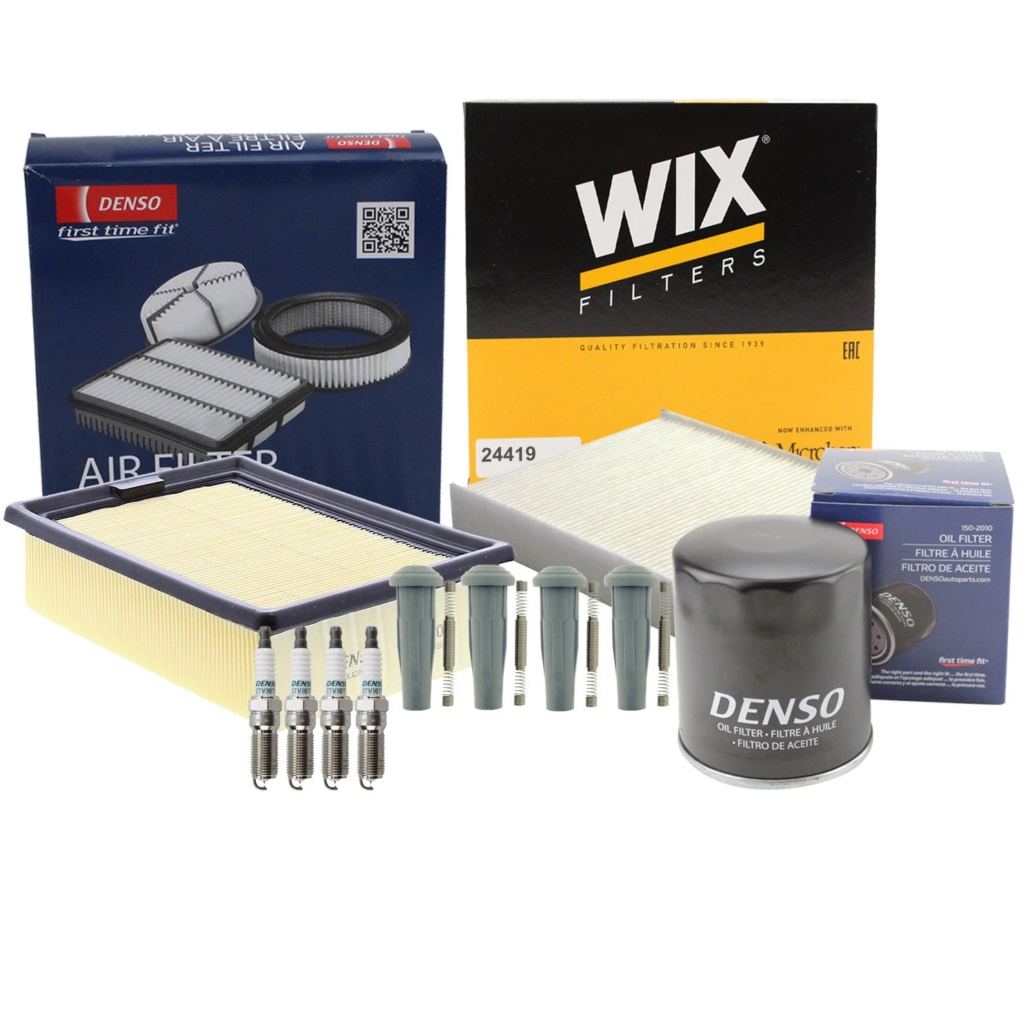 Tune Up Kit with 4 NGK Spark Plugs & Boots for Ford Escape S (2001–2012)