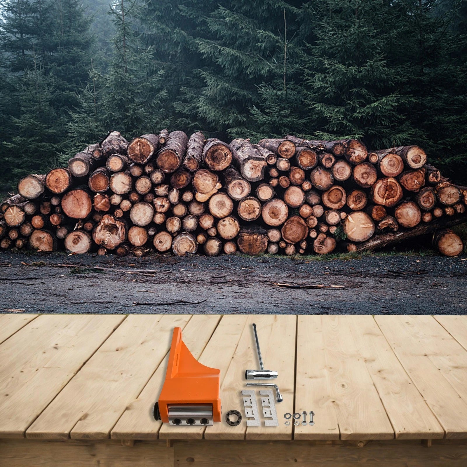 Wood Peeling Accessory for Chainsaw Models (Various)