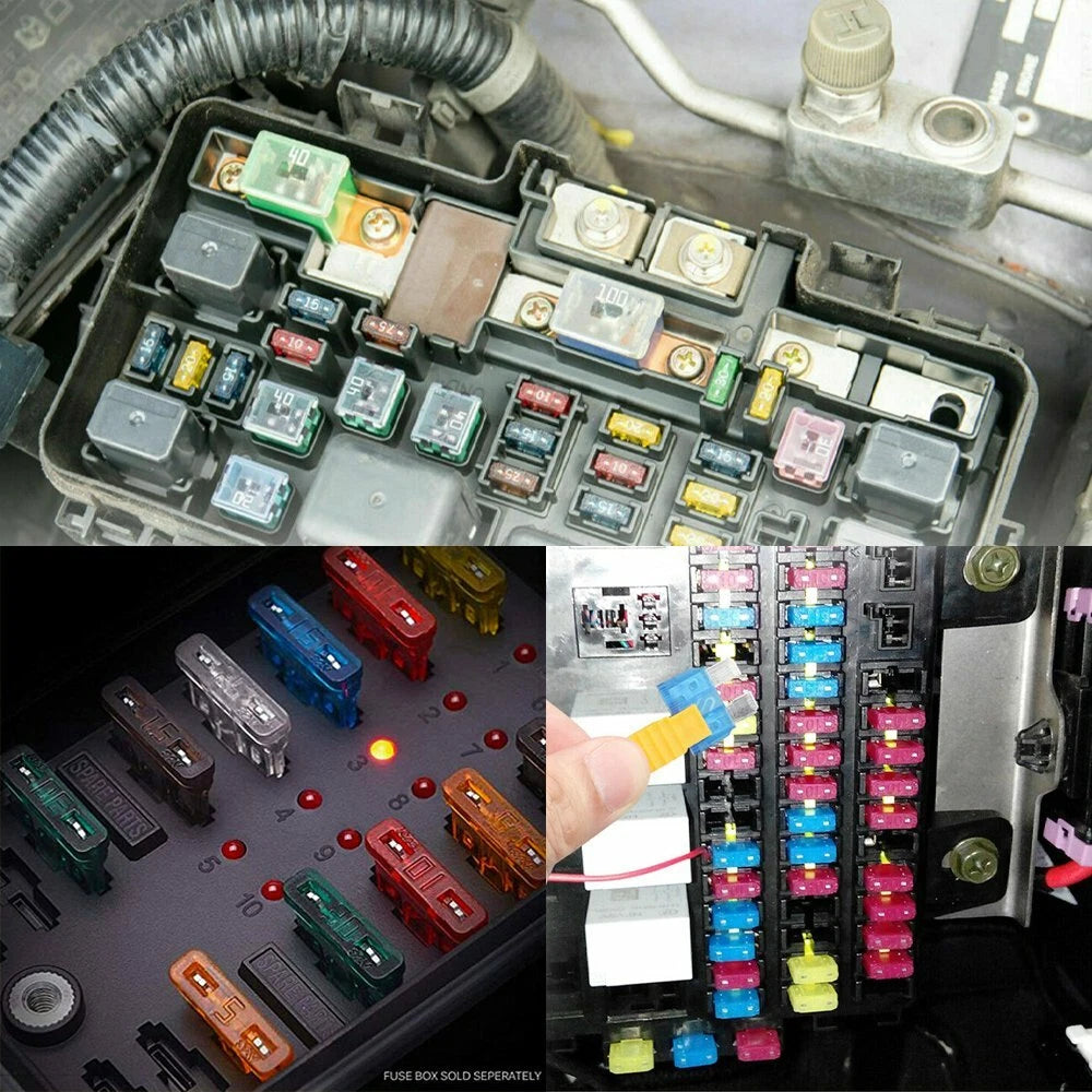 220 pc Assorted Car Fuses for Auto Replacement (Regular Size Blade)