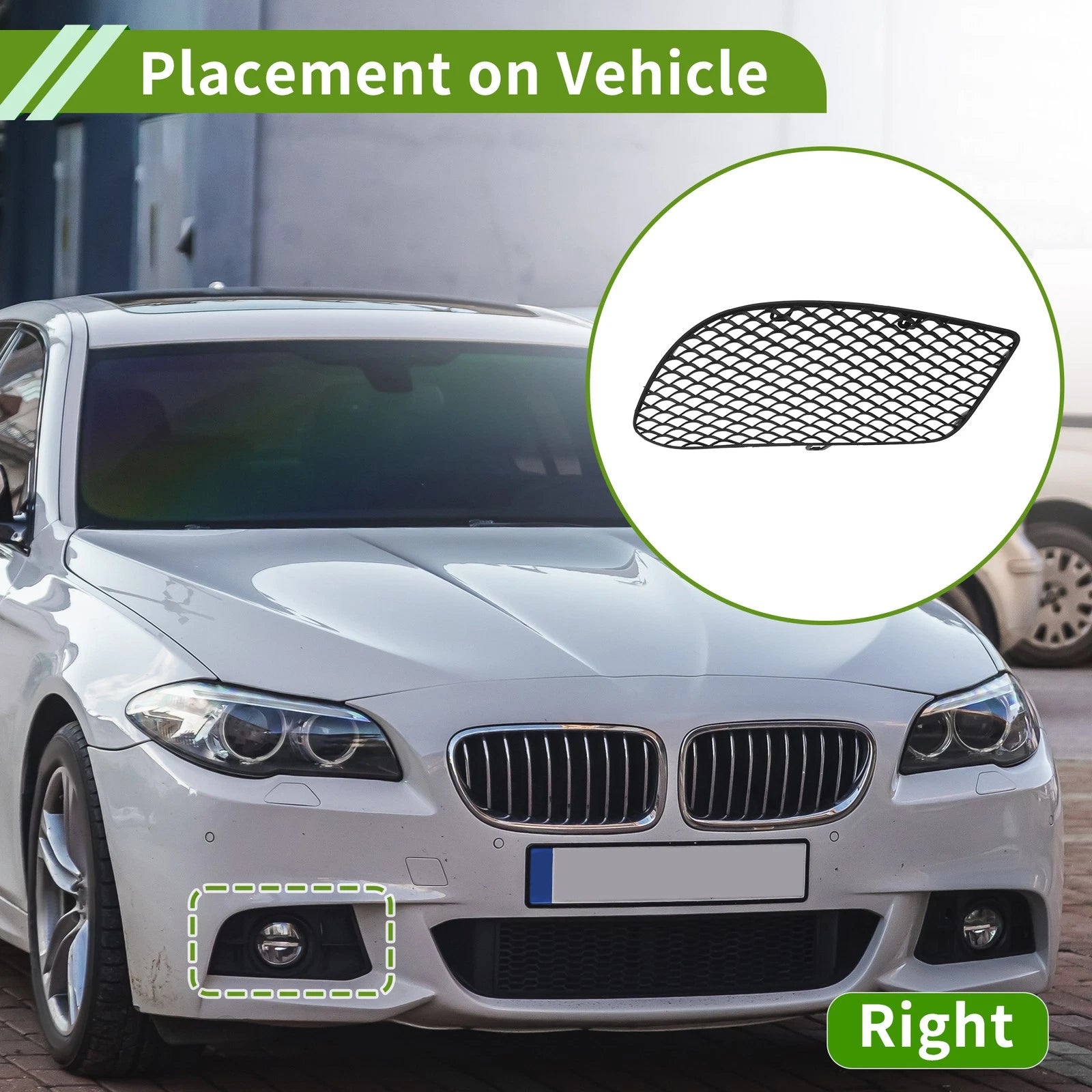 1 Pc Fog Light Grill for Mercedes Benz E350 (2014–2017) No. 2078850424