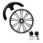 30" Front Wheel Rim & Dual Disc Hub Fender for Harley Touring (2008–2025)